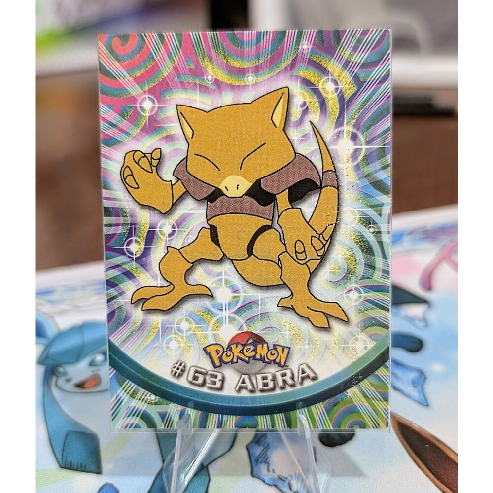 Abra #63 - 1999 Topps Chrome Pokémon Card Black logo
